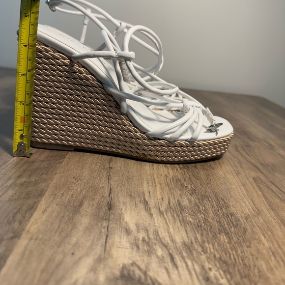 Marc Fisher Zarah Platform Wedge Sandals White size 8.5 - Picture 8 of 15